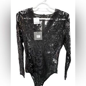 Parisian Works Midnight Lace Bodysuit